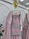 Ssc 684 Heavy Faux Georgette Embroidery Work Readymade Suits Exporters In India